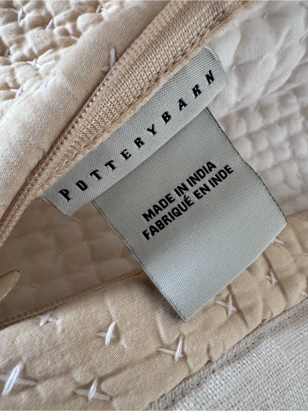 Pottery Barn cotton linen sham SET (2)